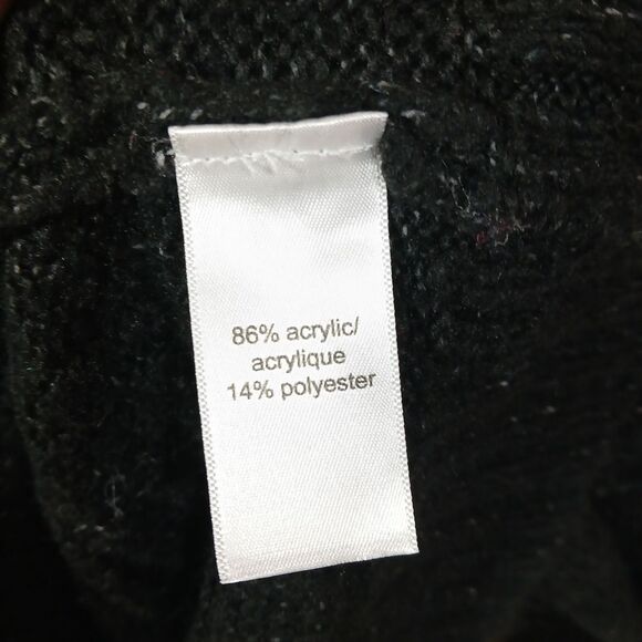 Maurices Black Speckled Mock Neck Sweater Large - Picture 7 of 8